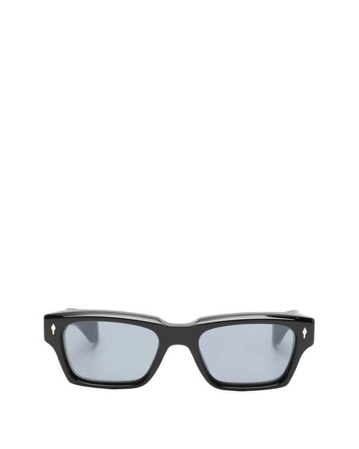 Jacques Marie Mage Gray Ashcroft Rectangle-Frame Sunglasses