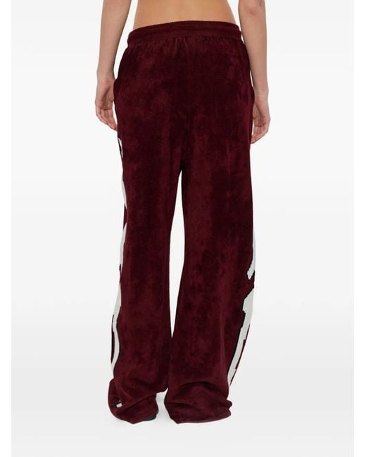 Amiri Red Wide-Leg Sweatpants