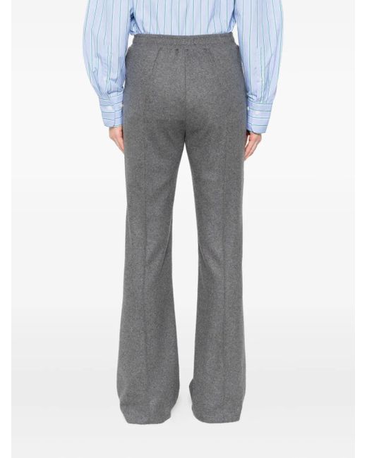 BITE STUDIOS Gray Elasticated-Waist Straight Trousers