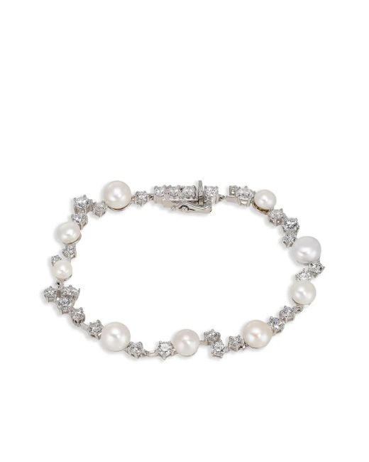 Anabela Chan White 18Kt Petite Constellation Pearl Bracelet