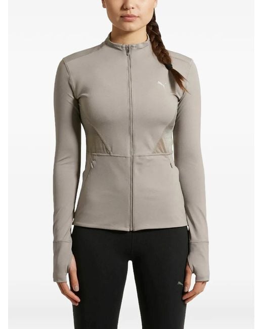 Giacca Con Zip E Logo di PUMA in Gray