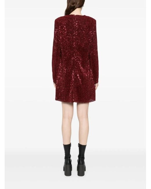 Stine Goya スパンコール ドレス Red