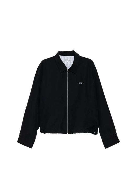 Loewe Black Zip-Up Jacket for men