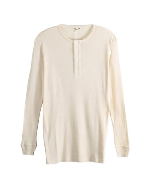 Auralee White Long-Sleeve T-Shirt for men