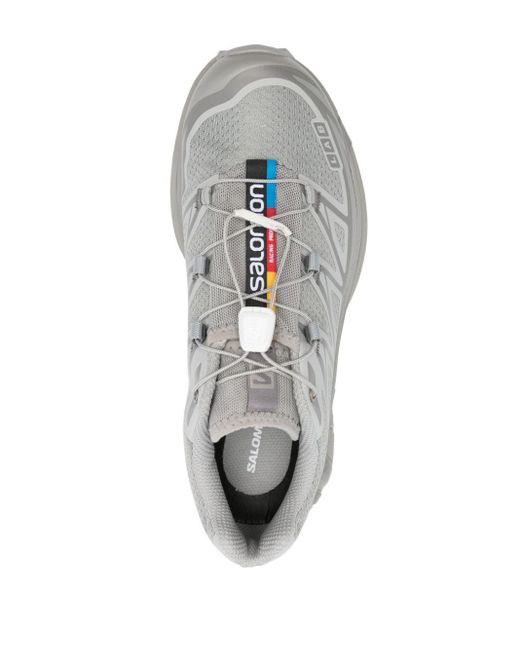 Salomon Gray Xt-6 Racing Sneakers