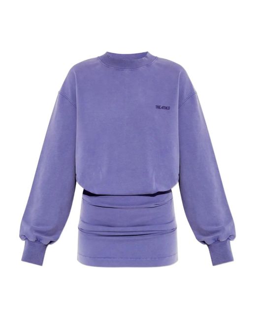 Robe Courte À Manches Longues The Attico en coloris Purple