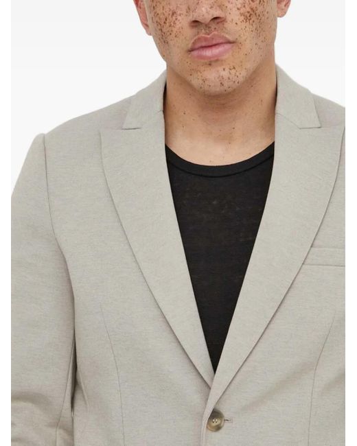 Bruuns Bazaar White Laybbfranco Two-Button Suit Jacket for men