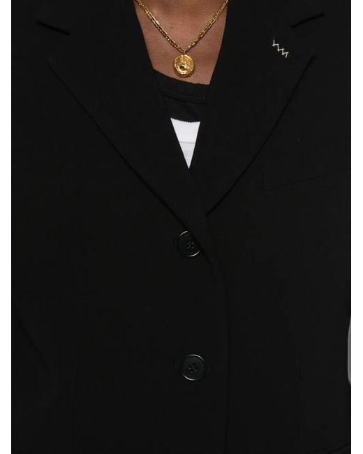 Max Mara Black Lampada Single-Breasted Blazer