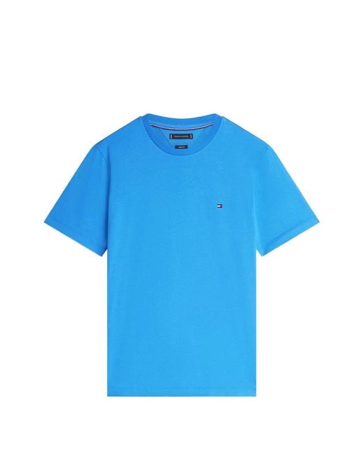 Tommy Hilfiger Blue Logo-Detail T-Shirt for men