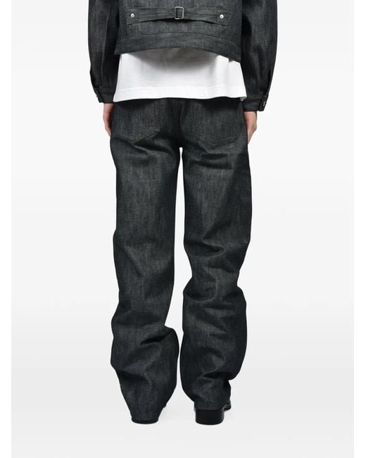 Vaqueros Rectos Rivet & Hide de hombre de color Black