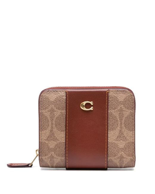 COACH Brown Billfold Leather Wallet