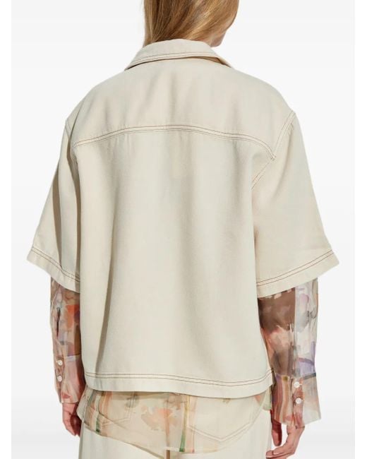 Camicia A Maniche Corte di Munthe in White
