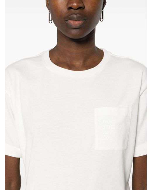 Parajumpers White Marilene Cotton T-shirt