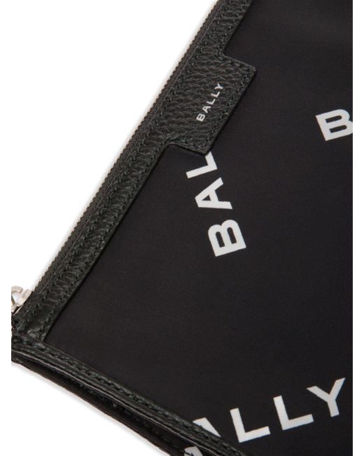 Bally Black Logo-print Clutch Bag for men
