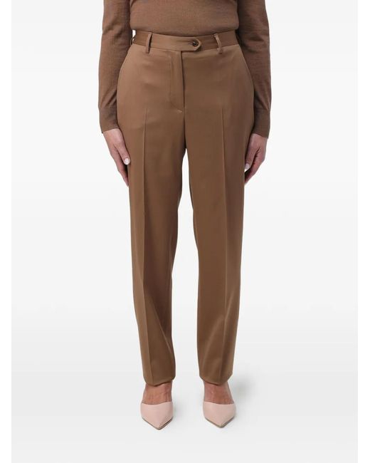 Kiton Broek Met Knopen in het Natural