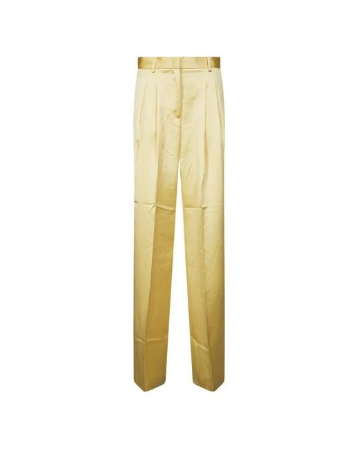 ANDAMANE Metallic Pleated Trousers