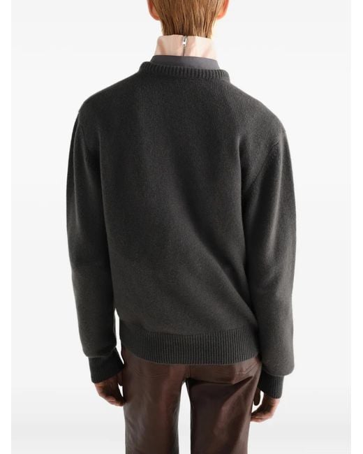 Lemaire Gray V-Neck Sweater