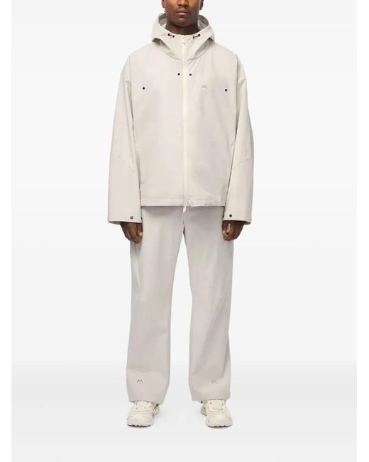 A_COLD_WALL* White Balfron Hooded Zip-Front Jacket for men