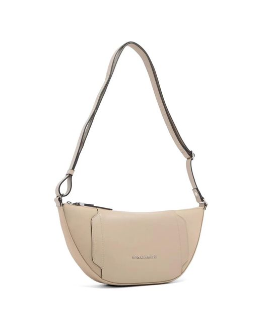 Piquadro Natural Leather-Panelled Belt Bag