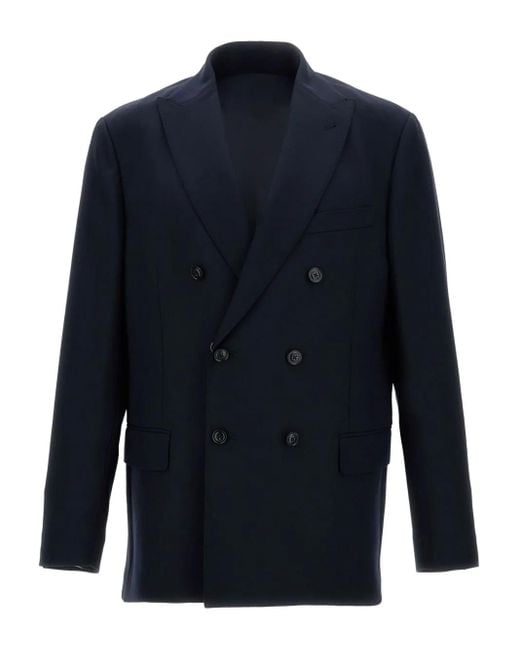 Fay Doppelreihige Travel Jacke in Blue für Herren