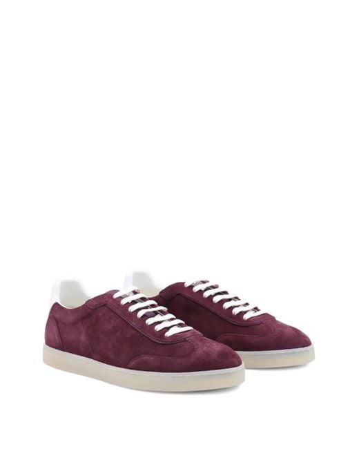 Zapatillas de ante y piel Brunello Cucinelli de hombre de color Purple