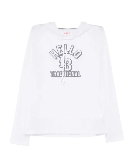 MASU White Clear Hoodie for men
