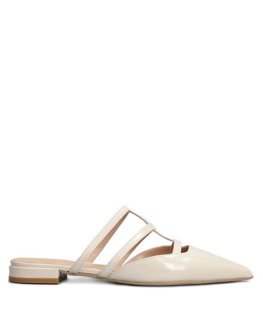 Isabel Ferranti Leather Mules White
