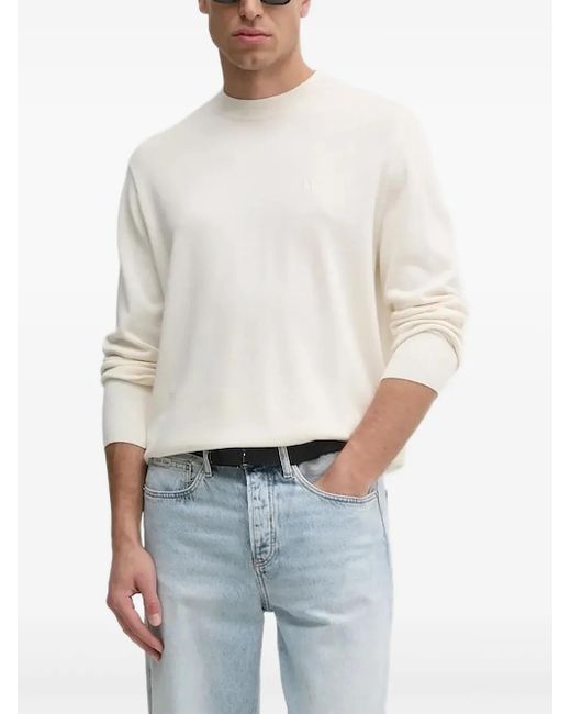メンズ ARMANI EXCHANGE ロゴ セーター Blue