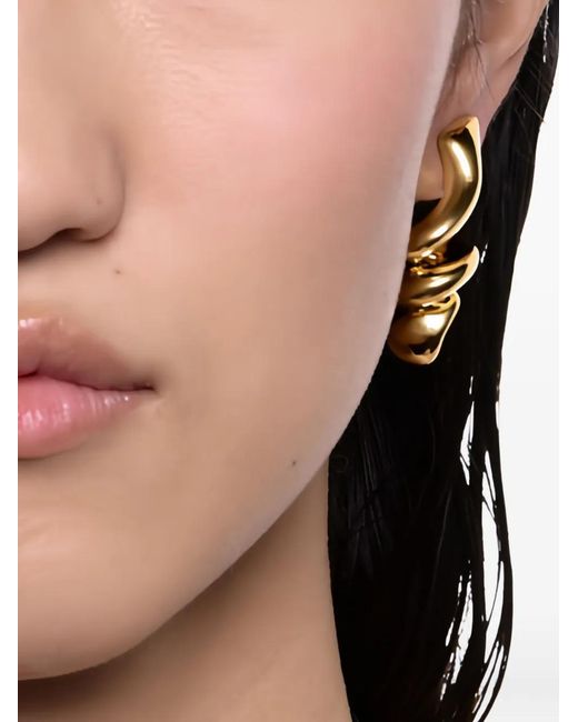 Maria Black Metallic Coil Earring Medium