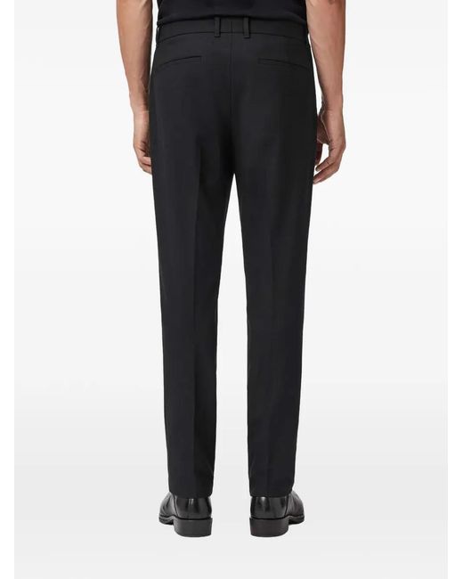 AllSaints Black Germain Tailored Trousers for men