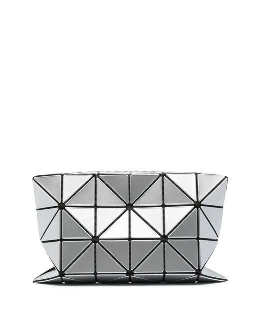 Issey Miyake Gray Lucent Enamel-Detail Clutch Bag