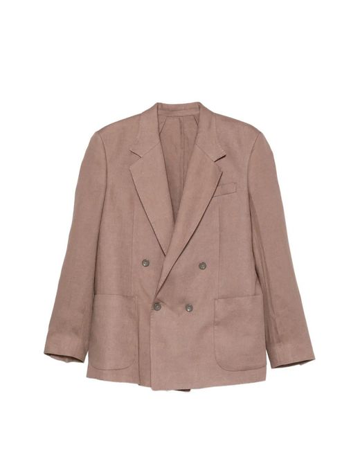 MARSĒM Brown Double-Breasted Suit for men