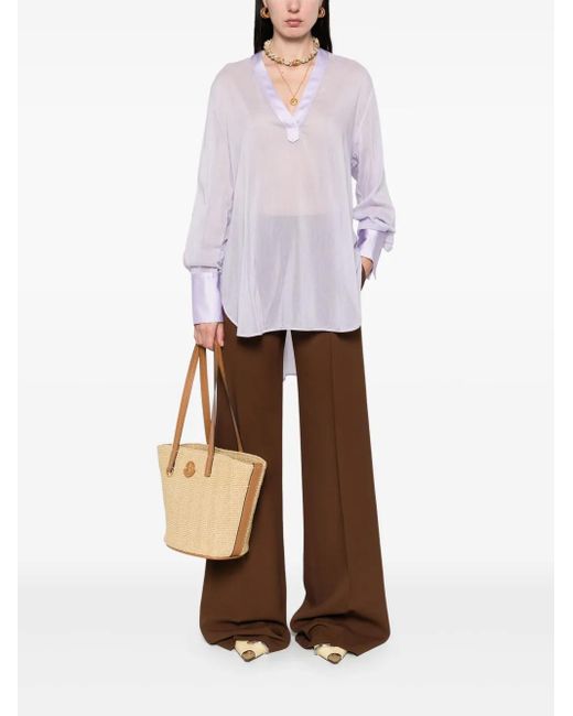 Forte Forte Purple Semi-sheer Tunic