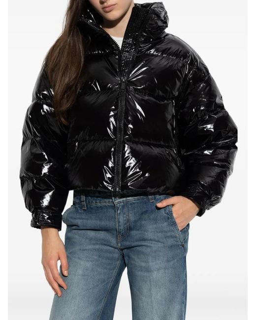MICHAEL Michael Kors Black Zip-Up Quilted Jacket