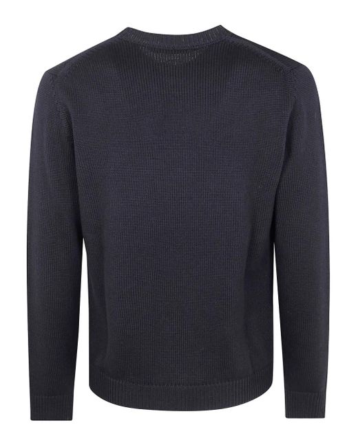 Nuur Blue Crew-Neck Sweater for men