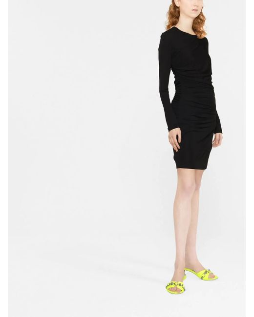 DSquared² Black Long-Sleeved Mini Dress