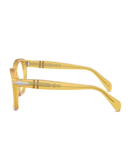 Persol Metallic Square-Frame Glasses