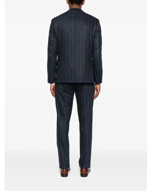 Eleventy Blue Pinstriped Suit for men