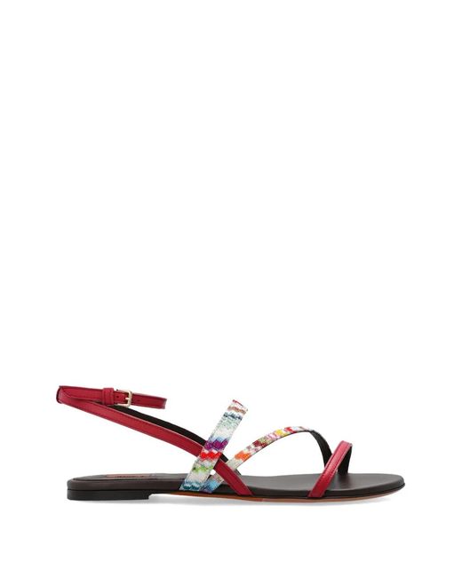 Missoni Red Strap Detail Sandals