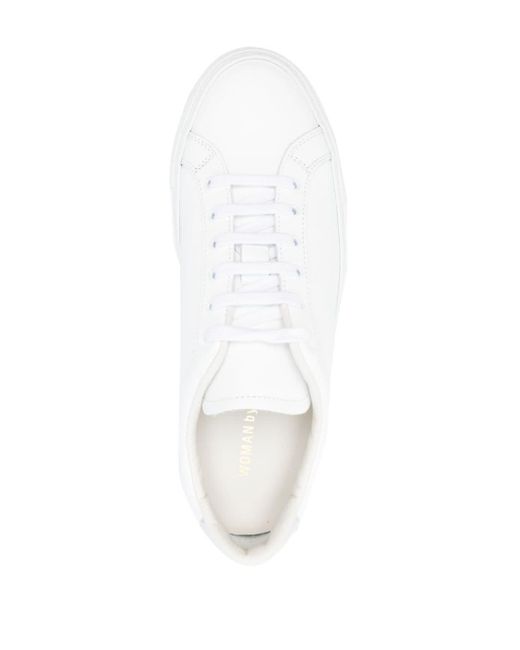 Common Projects White Sneakers mit Kontrasteinsätzen