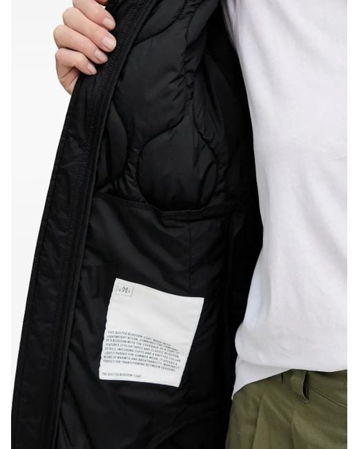 Marc O' Polo Black Quilted Bomber Coat