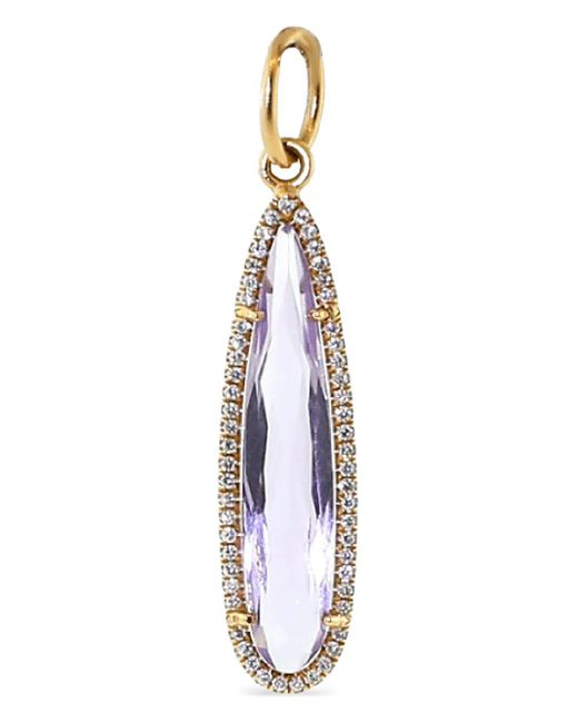 Irene Neuwirth Blue 18K Rose Amethyst Necklace
