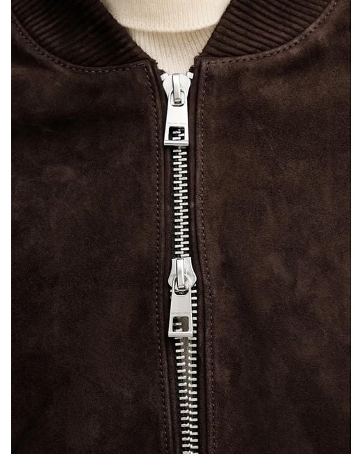 Michael Kors Black Zip Leather Jacket for men