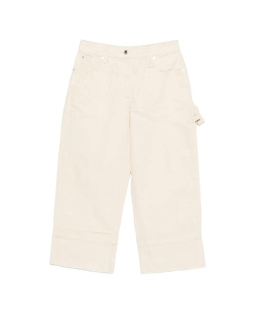 Simone Rocha White Belt-Loop Jeans