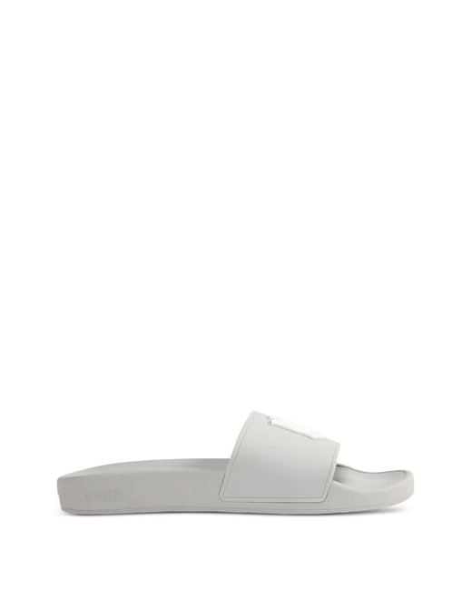 Amiri White Claquettes À Motif Monogrammé for men