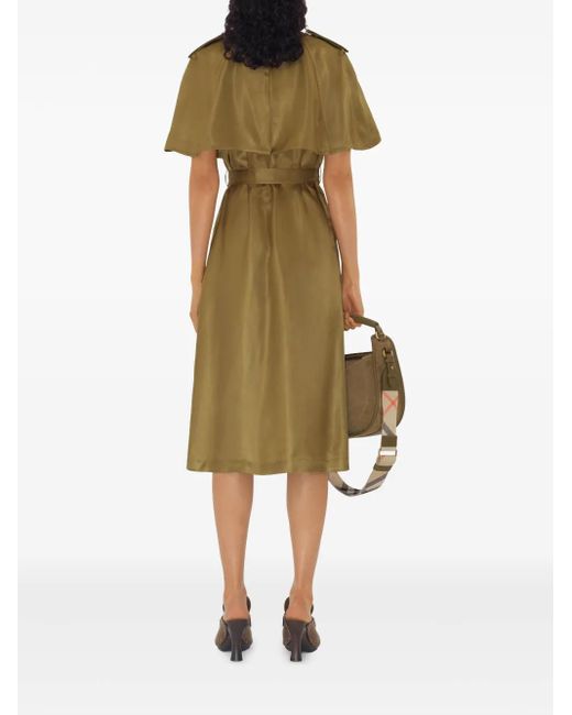 Burberry Green Viscose Trench Dress