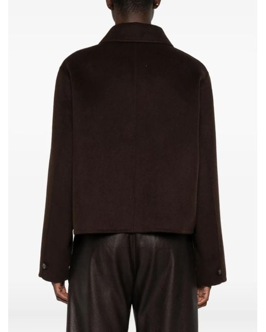 Chaqueta con bolsillo de parche y botones Ottod'Ame de color Black