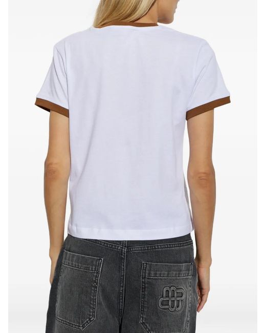 Munthe Blue Vagary Embroidered T-Shirt