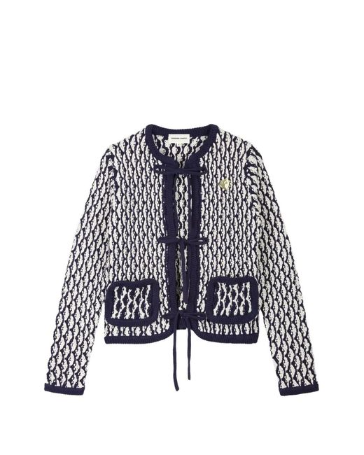FABIENNE CHAPOT White Balou Tie-Fastening Cardigan