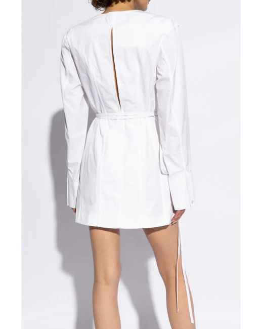 Alexander Wang White Dress Tied